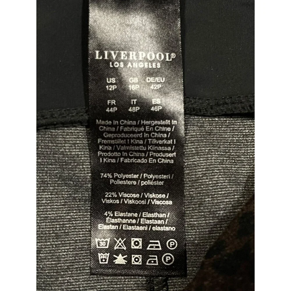 Liverpool Los Angeles Knit Cheetah Print Skirt – 12P